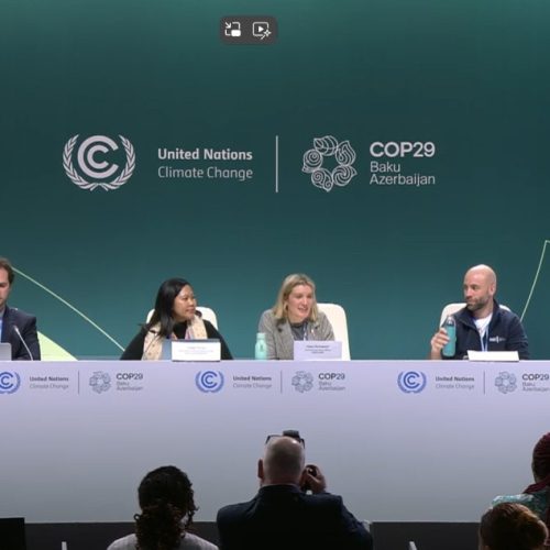 Die Pressekonferenz bei der COP29.