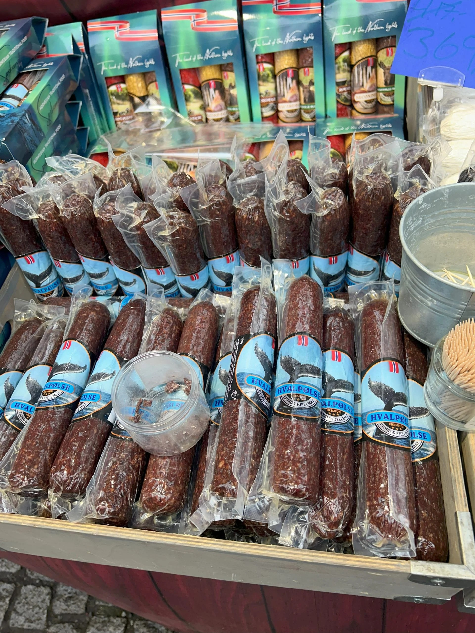 Wal-Wurst auf norwegischem Markt