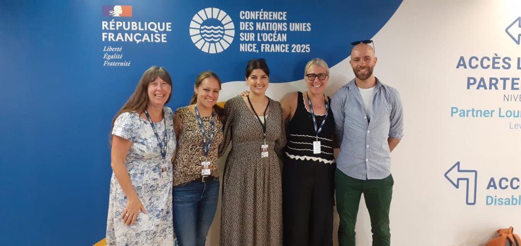 Das WDC-Team bei der 3. UN Ocean Conference in Nizza. © WDC