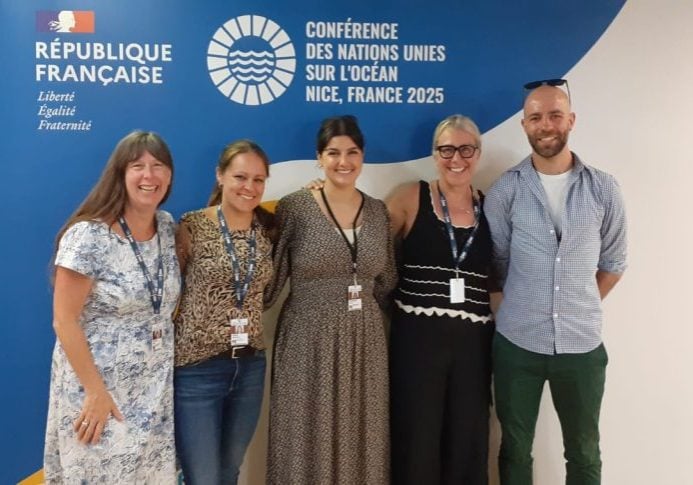 Das WDC-Team bei der 3. UN Ocean Conference in Nizza. © WDC