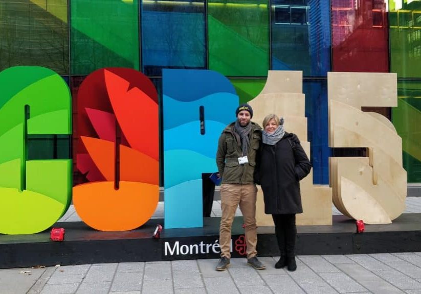 Ed Goodall & Vanesa Tossenberger auf der UN-Artenschutzkonferenz (COP15) in Montreal. 