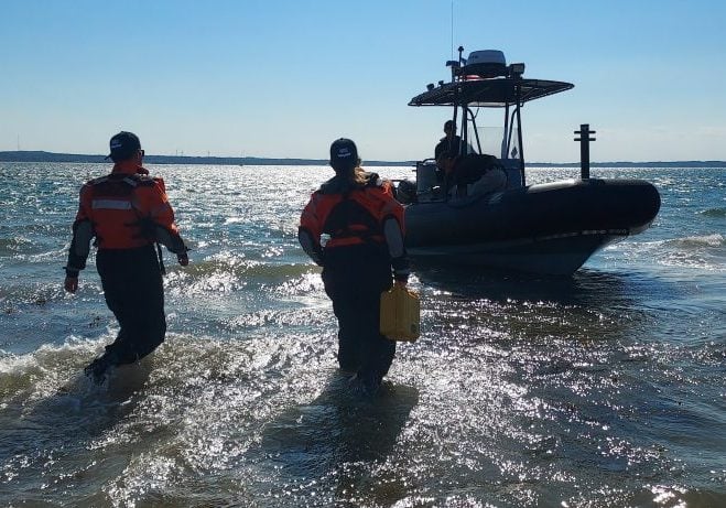 WDC Rettungsteam im Meer