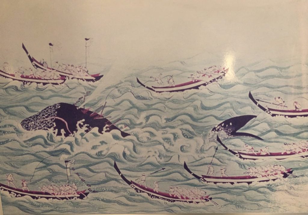 Bild einer historischen Walfang-Szene